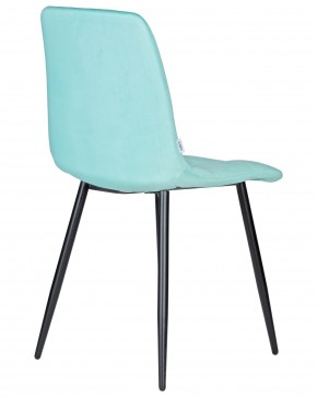 Стул обеденный DOBRIN CHILLY, Мятный Holland 50, основание черное в Ноябрьске - noyabrsk.ok-mebel.com | фото 4