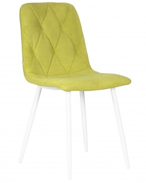 Стул обеденный DOBRIN CHILLY ROMBO, Лайм Simple 14, основание белый в Ноябрьске - noyabrsk.ok-mebel.com | фото