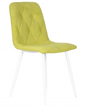 Стул обеденный DOBRIN CHILLY ROMBO, Лайм Simple 14, основание белый в Ноябрьске - noyabrsk.ok-mebel.com | фото 2