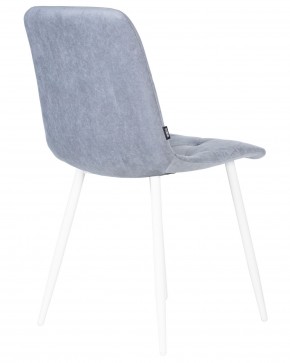 Стул обеденный DOBRIN CHILLY ROMBO, Серо-голубой Simple 26, основание белый в Ноябрьске - noyabrsk.ok-mebel.com | фото 4