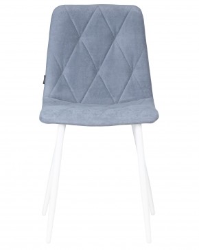 Стул обеденный DOBRIN CHILLY ROMBO, Серо-голубой Simple 26, основание белый в Ноябрьске - noyabrsk.ok-mebel.com | фото 6