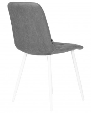 Стул обеденный DOBRIN CHILLY ROMBO, Серый Simple 33, основание белый в Ноябрьске - noyabrsk.ok-mebel.com | фото 4