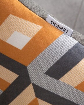 Стул обеденный DOBRIN MARKUS, ЭМАЛЬ ЧЕРНЫЙ МУАР ткань Candy Graphite+Escada Ochre в Ноябрьске - noyabrsk.ok-mebel.com | фото 10