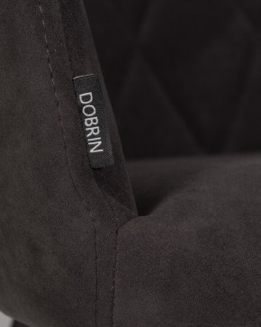 Стул обеденный DOBRIN ROBY, ЭМАЛЬ ЧЕРНЫЙ МУАР велюр Catania Espresso в Ноябрьске - noyabrsk.ok-mebel.com | фото 9
