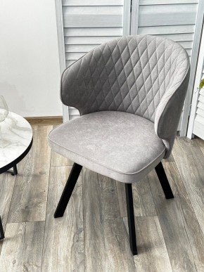 Стул SKAT 360 град. поворот. B22 Серый, велюр / черный каркас, М-City в Ноябрьске - noyabrsk.ok-mebel.com | фото 3