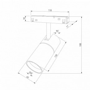 Светильник на штанге Elektrostandard Slim Magnetic a069471 в Ноябрьске - noyabrsk.ok-mebel.com | фото 4