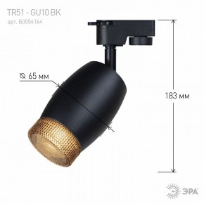Светильник на штанге Эра  TR51 - GU10 BK в Ноябрьске - noyabrsk.ok-mebel.com | фото 4