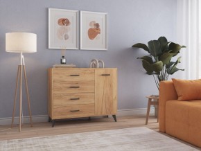 СВЕТЛАНА LOFT Комод-тумба  (дуб золотой) в Ноябрьске - noyabrsk.ok-mebel.com | фото 3