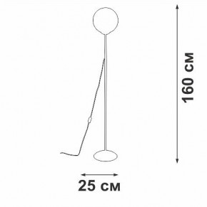 Торшер Vitaluce V2842 V2842-0/1P в Ноябрьске - noyabrsk.ok-mebel.com | фото 3