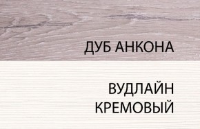 Тумба 1S, OLIVIA, цвет вудлайн крем/дуб анкона в Ноябрьске - noyabrsk.ok-mebel.com | фото 3