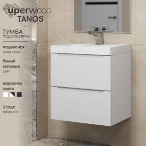 Тумба под раковину Uperwood Tanos 60 см, подвесная, белая матовая в Ноябрьске - noyabrsk.ok-mebel.com | фото 5