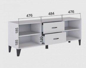 Тумба под ТВ ТВМ-6 (белый) в Ноябрьске - noyabrsk.ok-mebel.com | фото 2