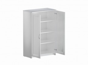 Тумба СИРИУС двухдверная высокая, цвет белый в Ноябрьске - noyabrsk.ok-mebel.com | фото 3
