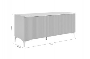 ЗЕФИР Гостиная К2 (белое дерево/черный муар) в Ноябрьске - noyabrsk.ok-mebel.com | фото 4