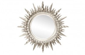 Зеркало круглое серебро (1810(1) в Ноябрьске - noyabrsk.ok-mebel.com | фото 1