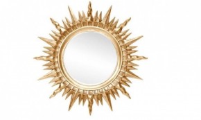 Зеркало круглое золото (1810(1) в Ноябрьске - noyabrsk.ok-mebel.com | фото